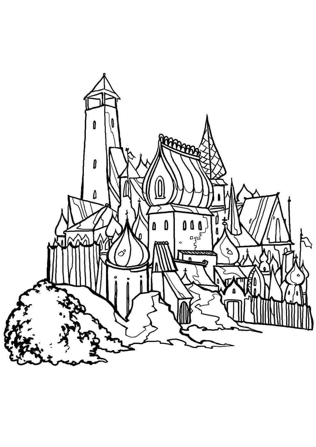 Раскраска Палац