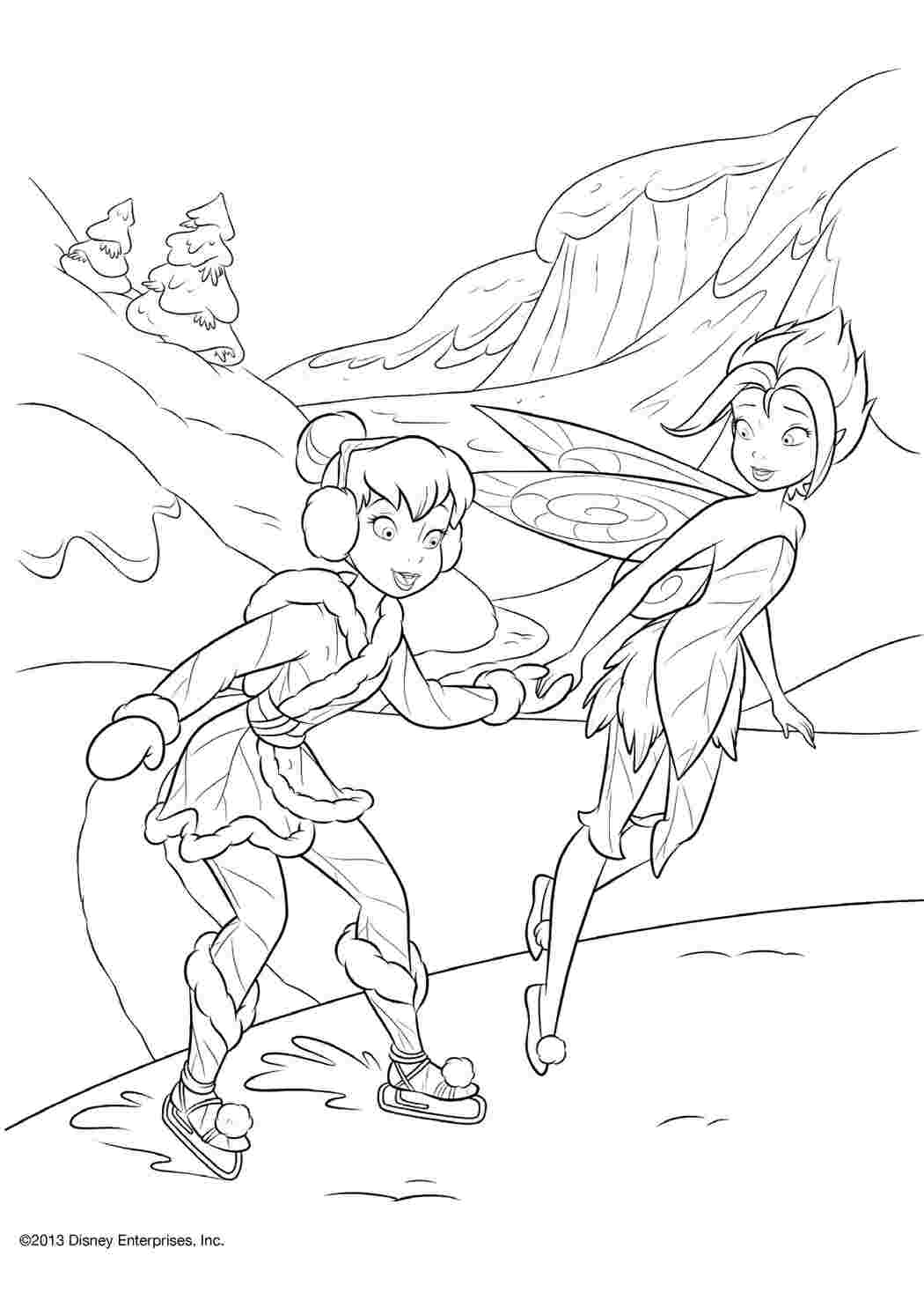 Раскраска Зимовий мир фей