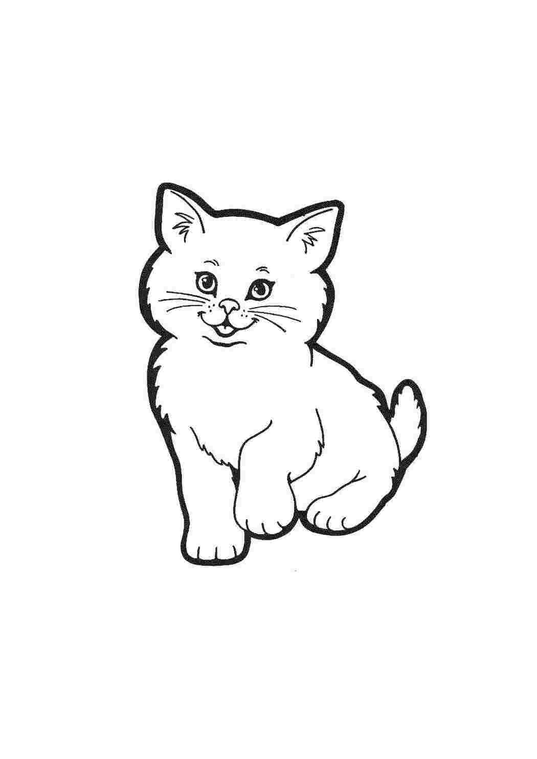 Раскраска Коти розмальовки з граційними домашніми тваринами
