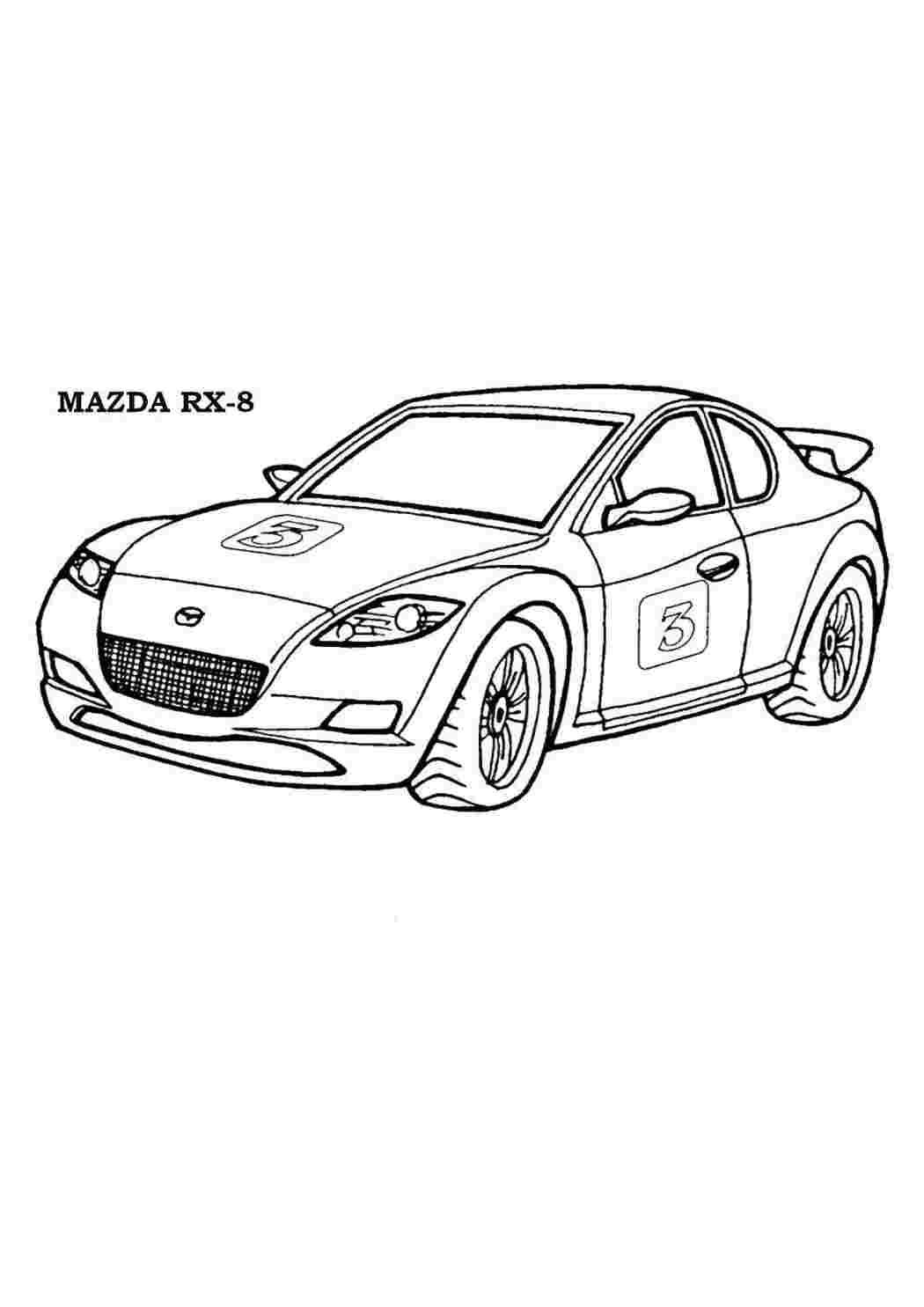 Раскраска Мазда