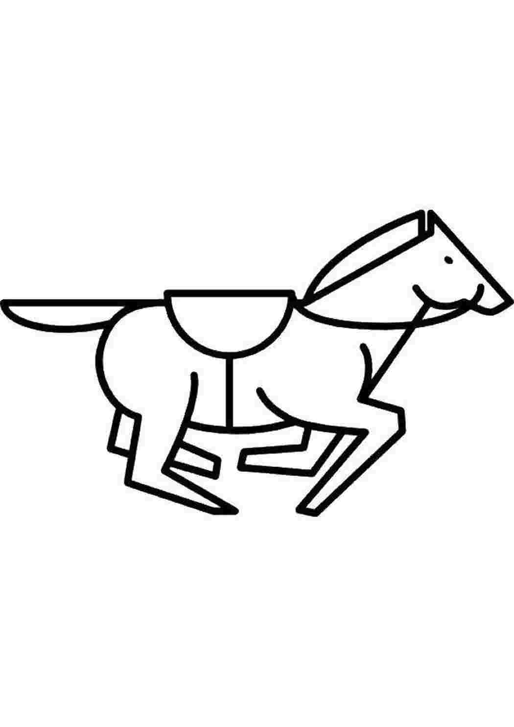 Раскраска Лошадка