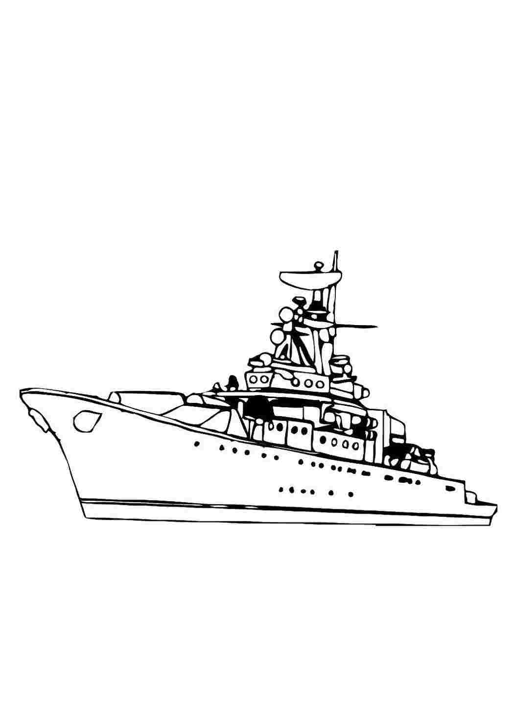 Раскраска Корабель у морі