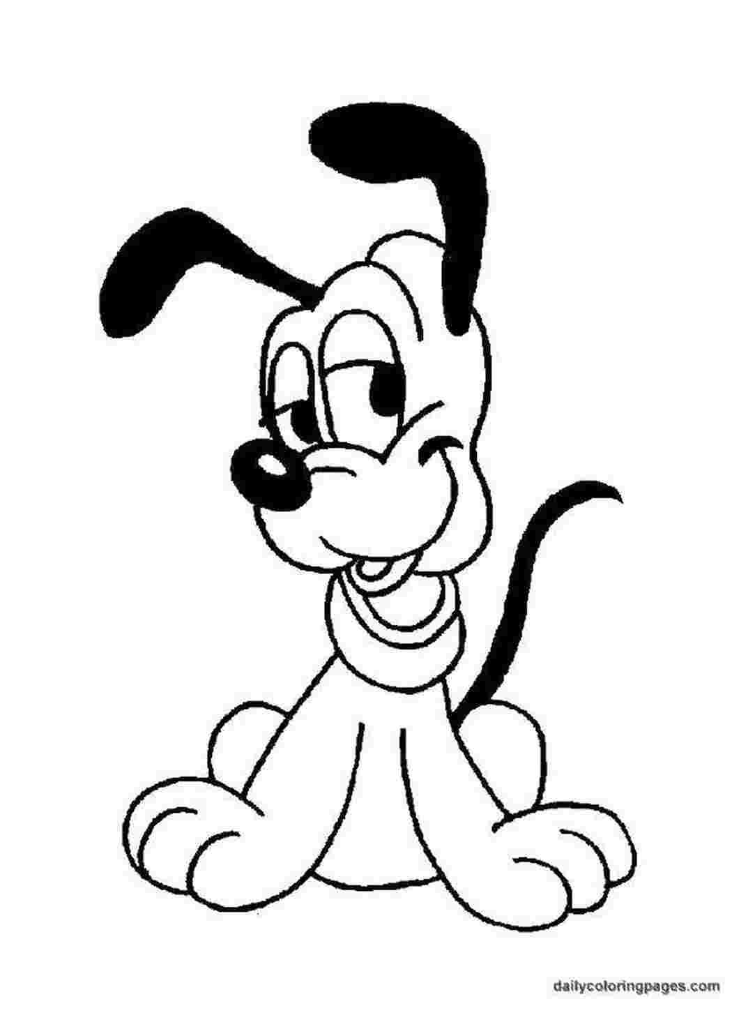 Раскраска Собачка з мультфільму