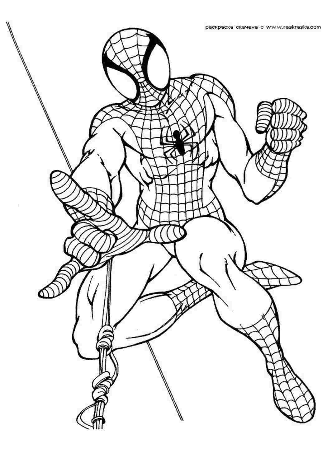Раскраска мультфільм Людина павук