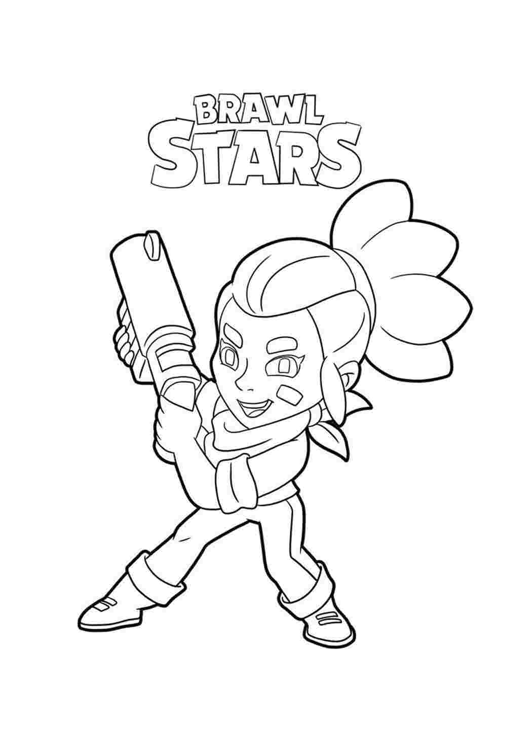 Раскраска Розфарбунки з гри Brawl Stars