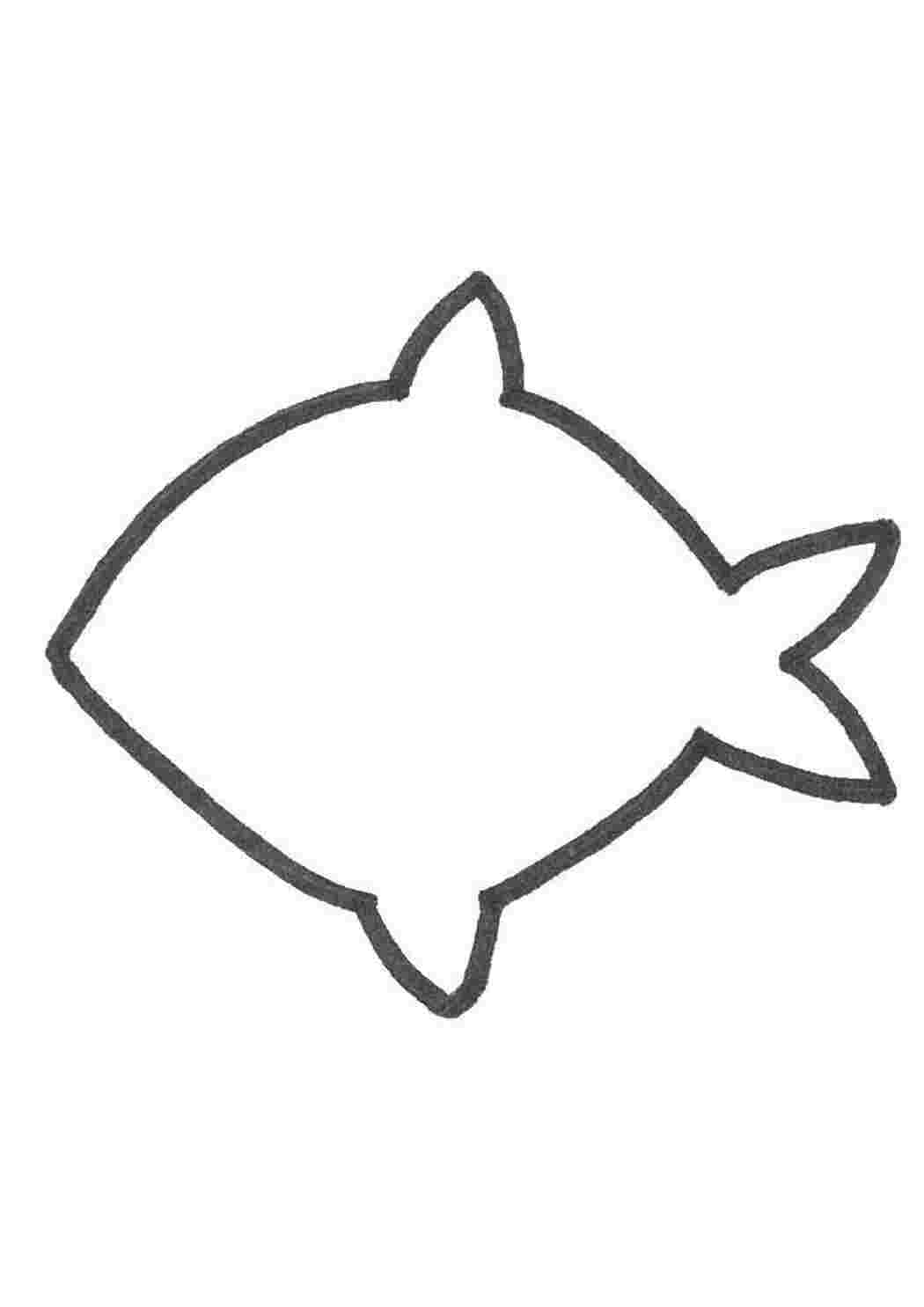 Раскраска Контур рибки