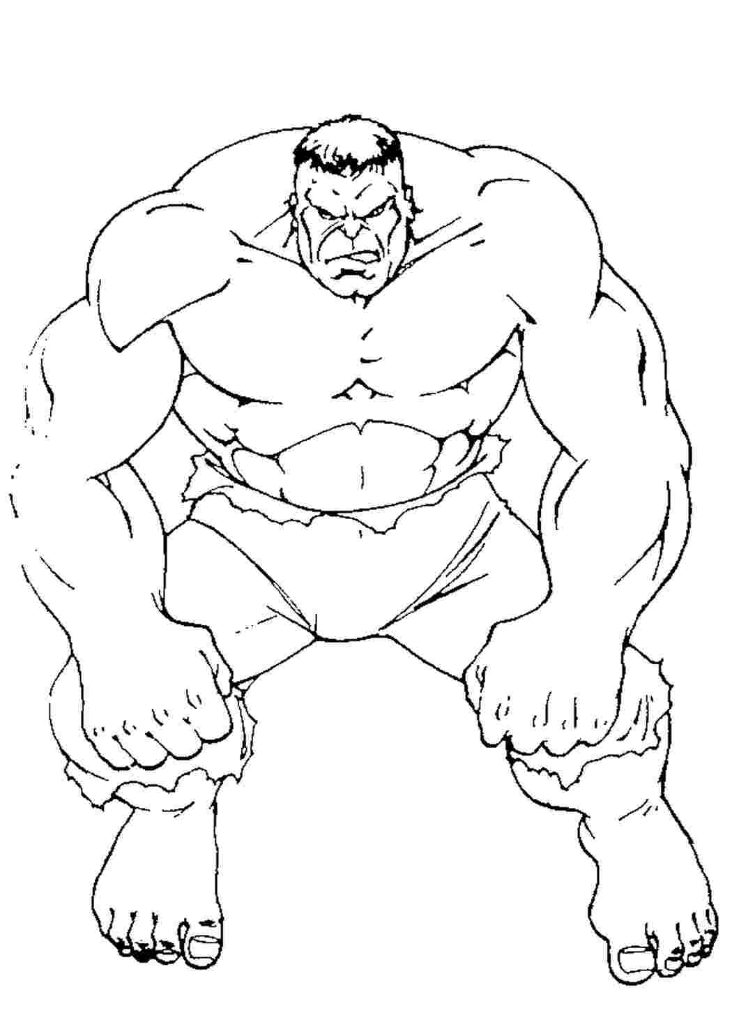 Раскраска Злий Халк