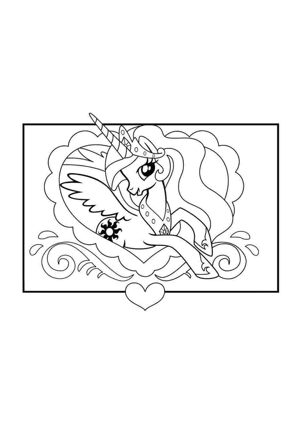 Раскраска Пні з My Little Pony