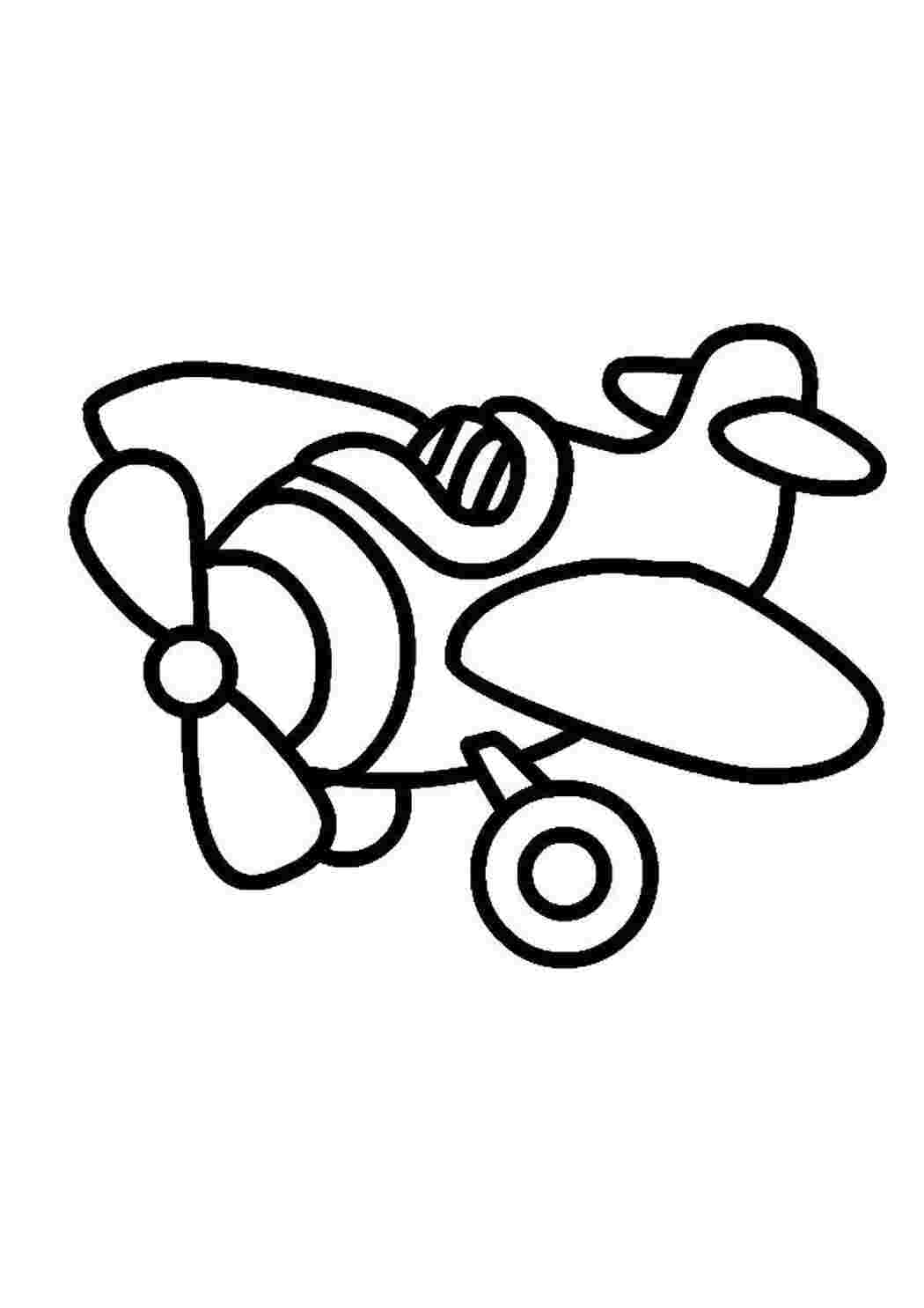 Раскраска Літак