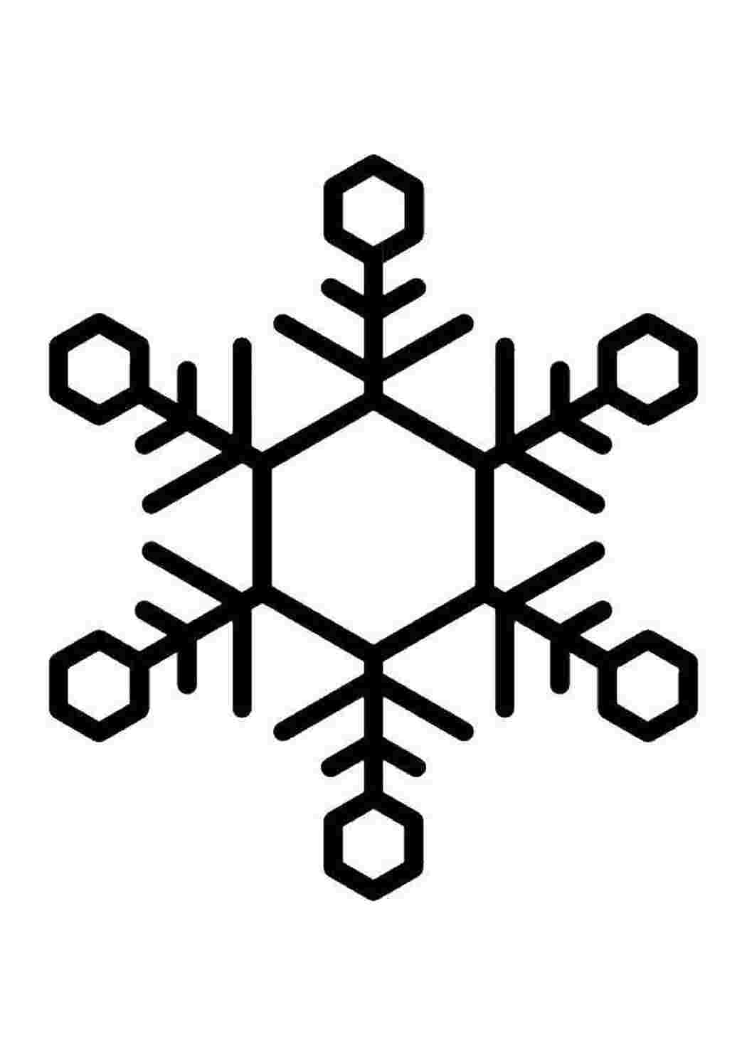 Раскраска Сніжинка