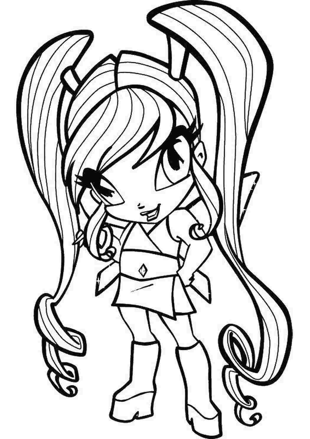 Раскраска Фея з мультфільму Winx