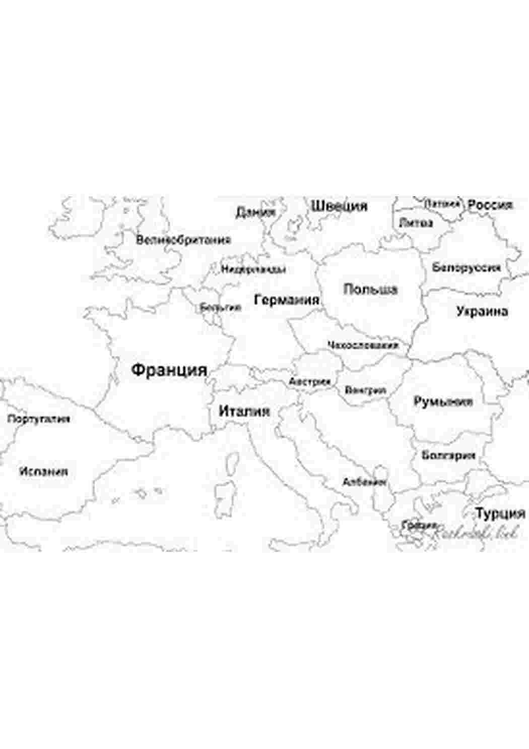Раскраска Розфарбунки на тему карти для дітей