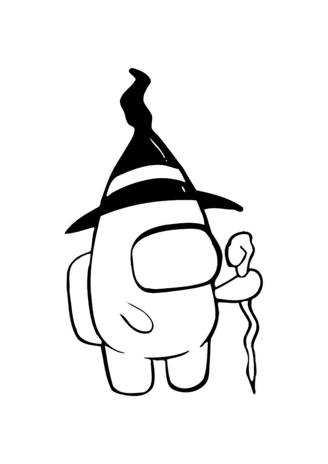 Раскраска Гарні розмальовки Персонаж маг