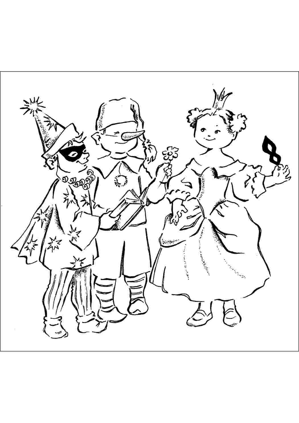 Раскраска Розфарбування Карнавал