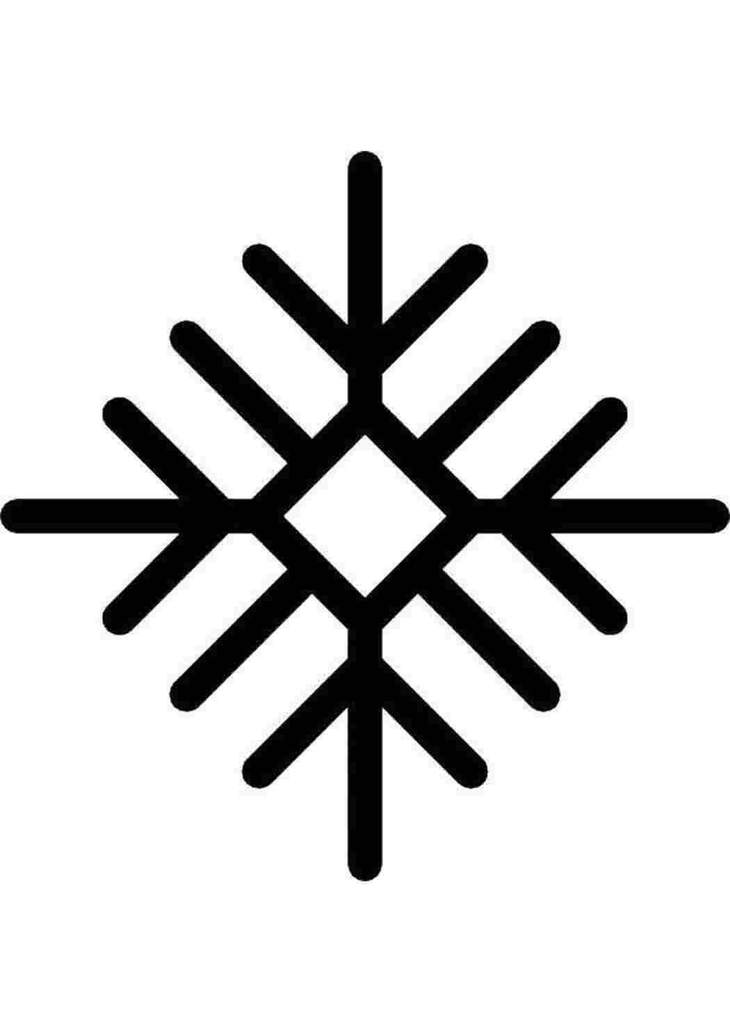Раскраска Сніжинка