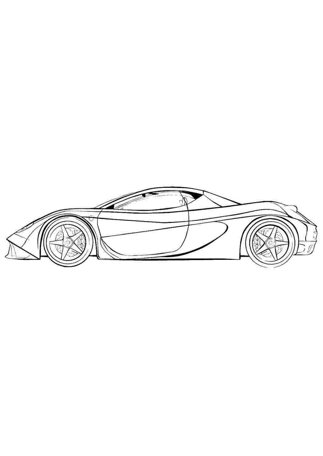 Раскраска Спортивний автомобіль