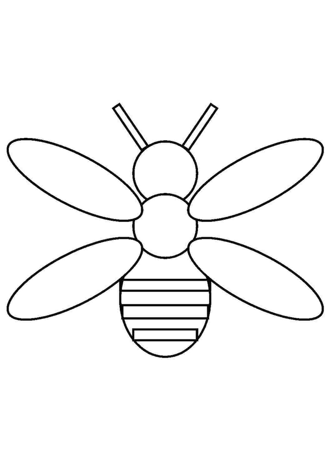 Раскраска Бджілка