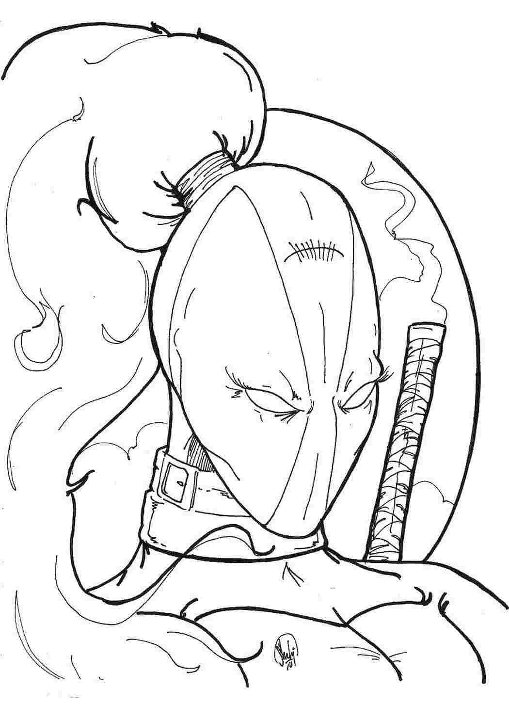 Раскраска Дэдпул