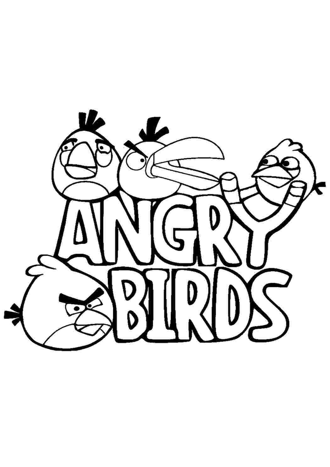 Раскраска Гра Angry Birds