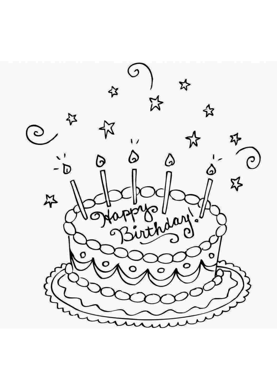 Раскраска Розфарбування на тему їжа зі зображенням тортів