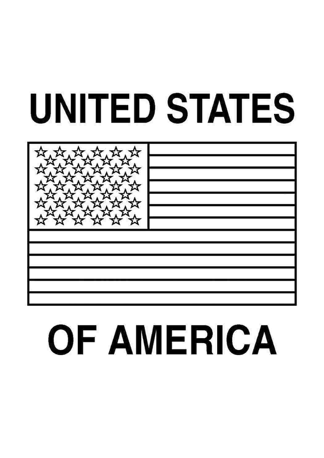 Раскраска Сполучені штати Америки