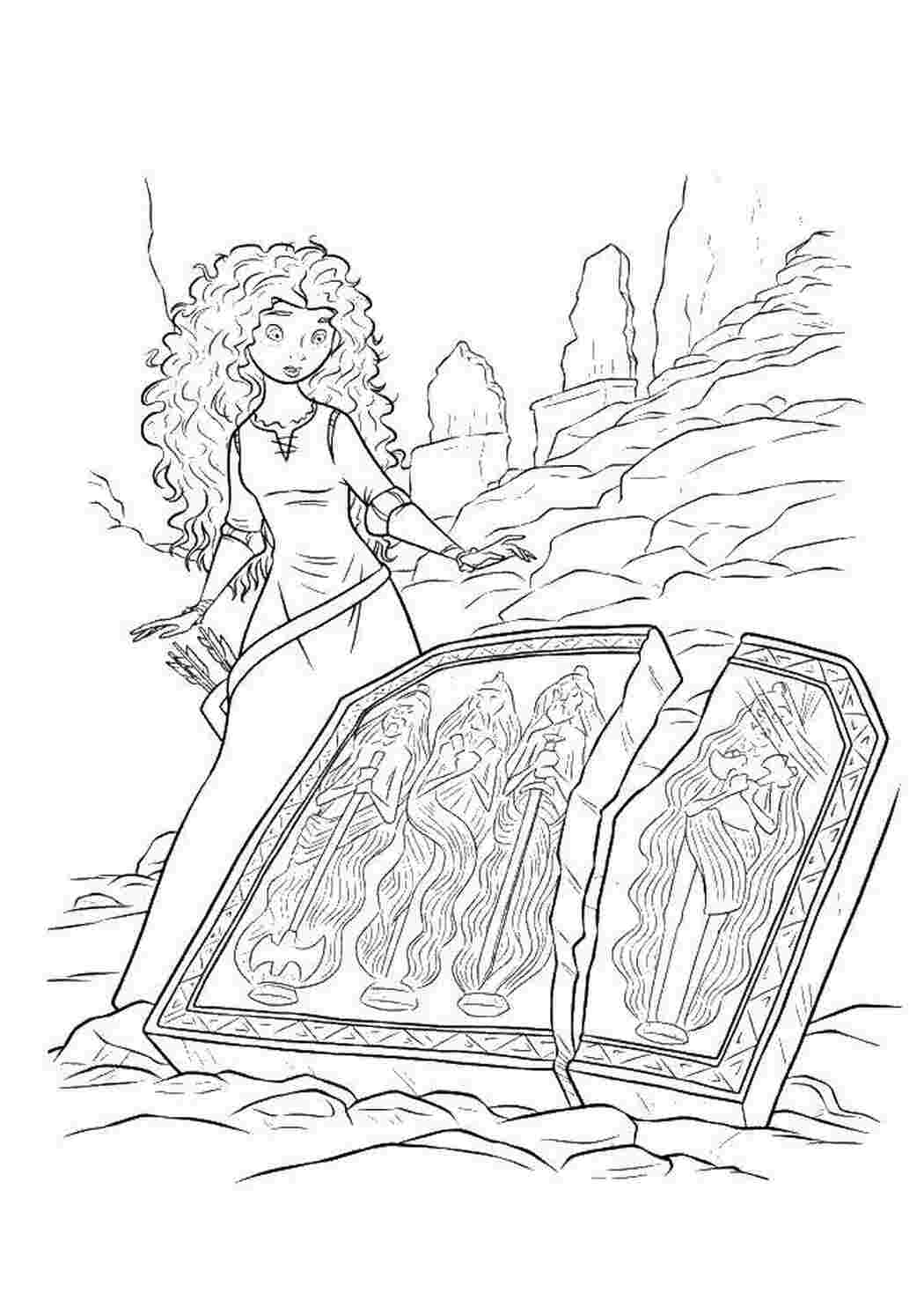 Раскраска Принцеса сміливого серця