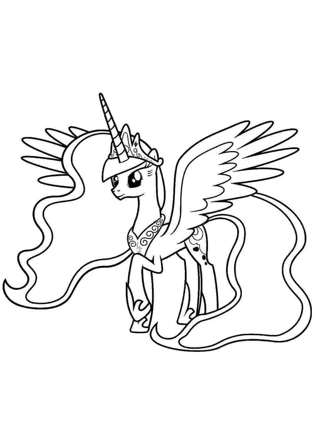 Раскраска Пні з My Little Pony