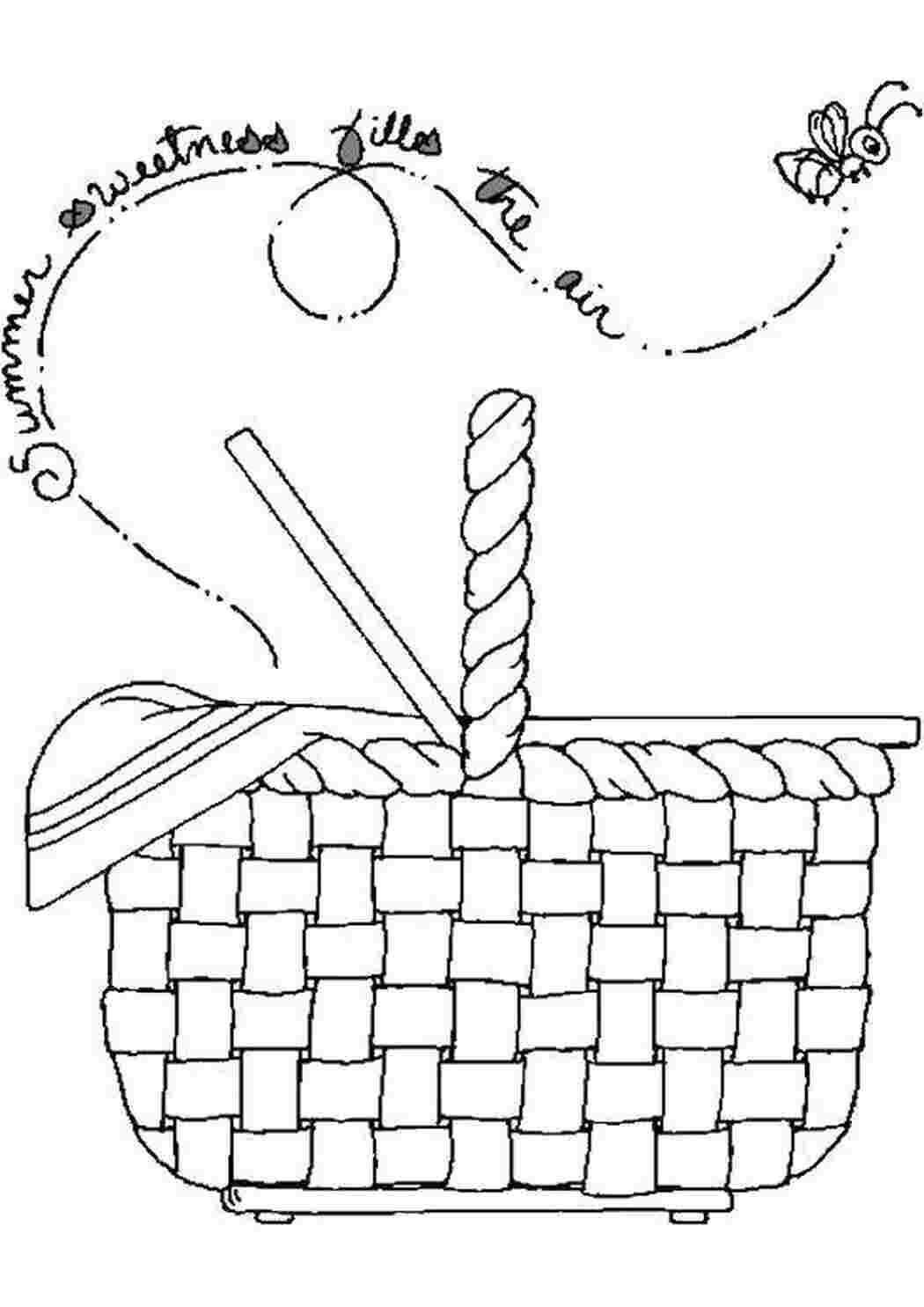 Раскраска Кошик для пікніка