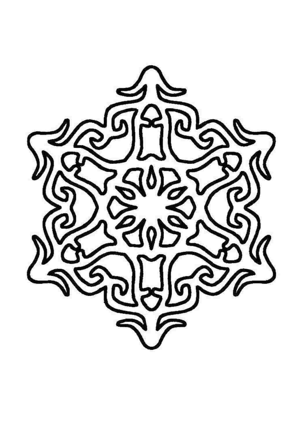 Раскраска Сніжинка
