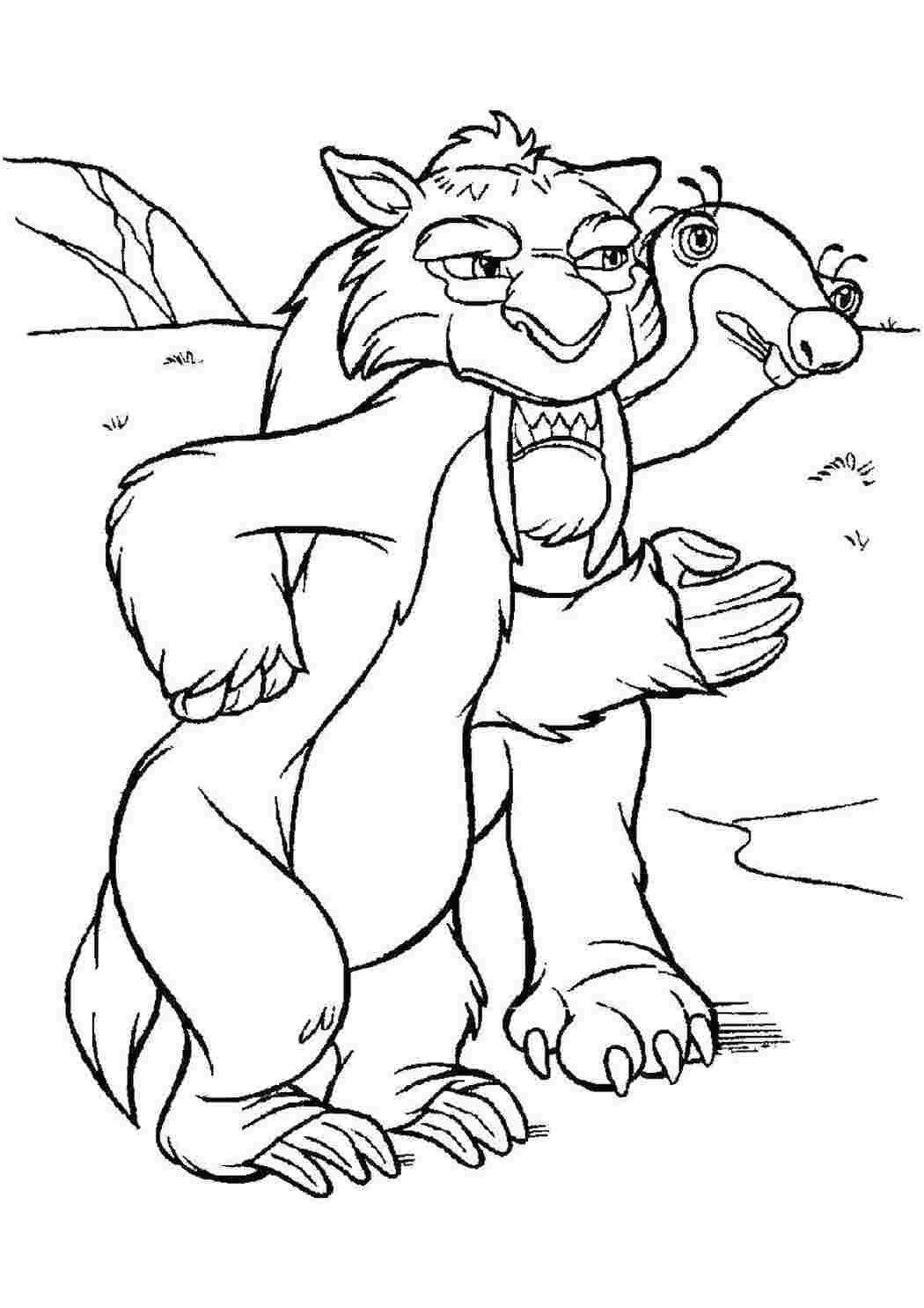 Раскраска Дієго кусає Сінді