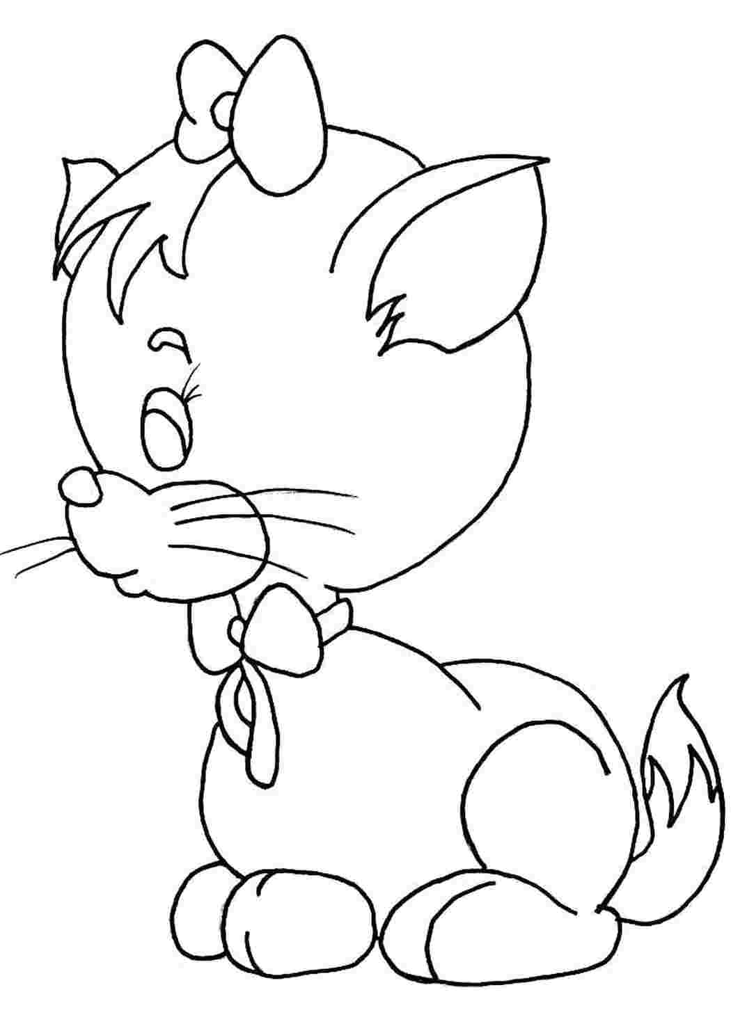 Раскраска кошеня15