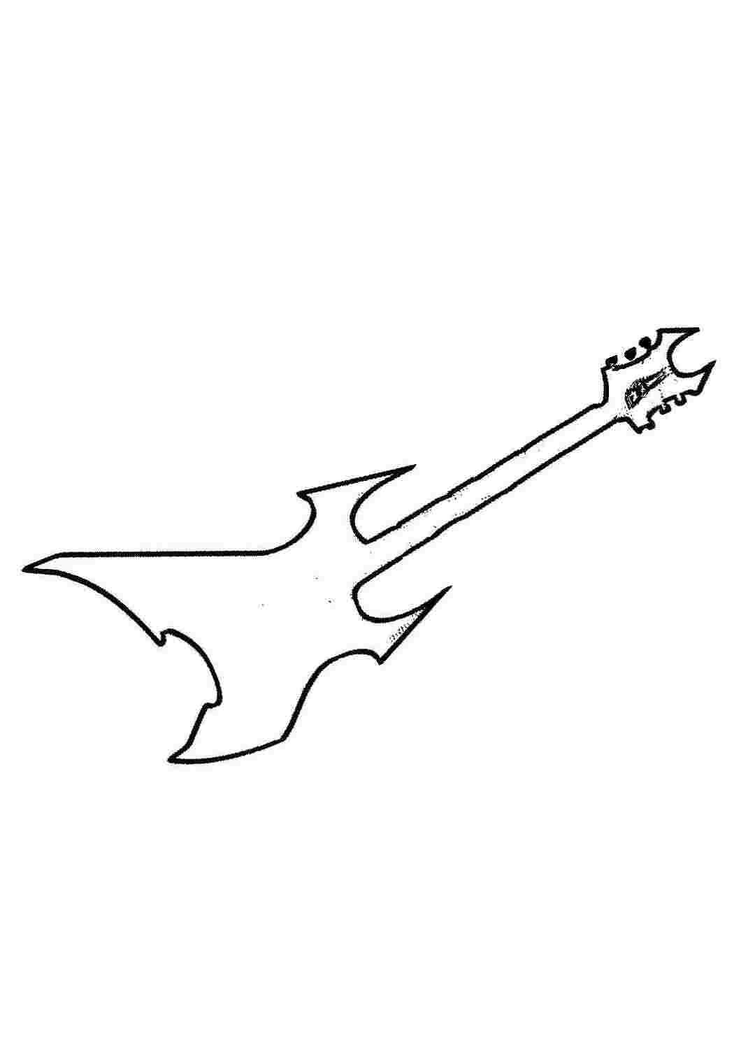 Раскраска Електрогітара