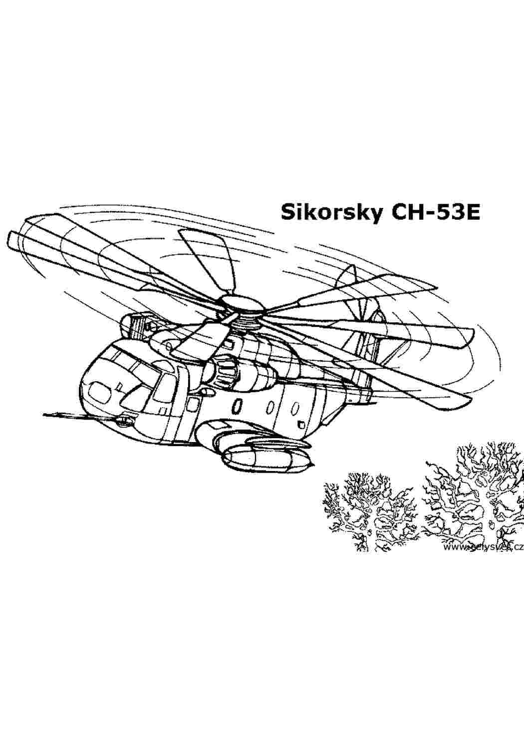 Раскраска Роздрукувати безкоштовні розмальовки для Вертоліт Розмальовка