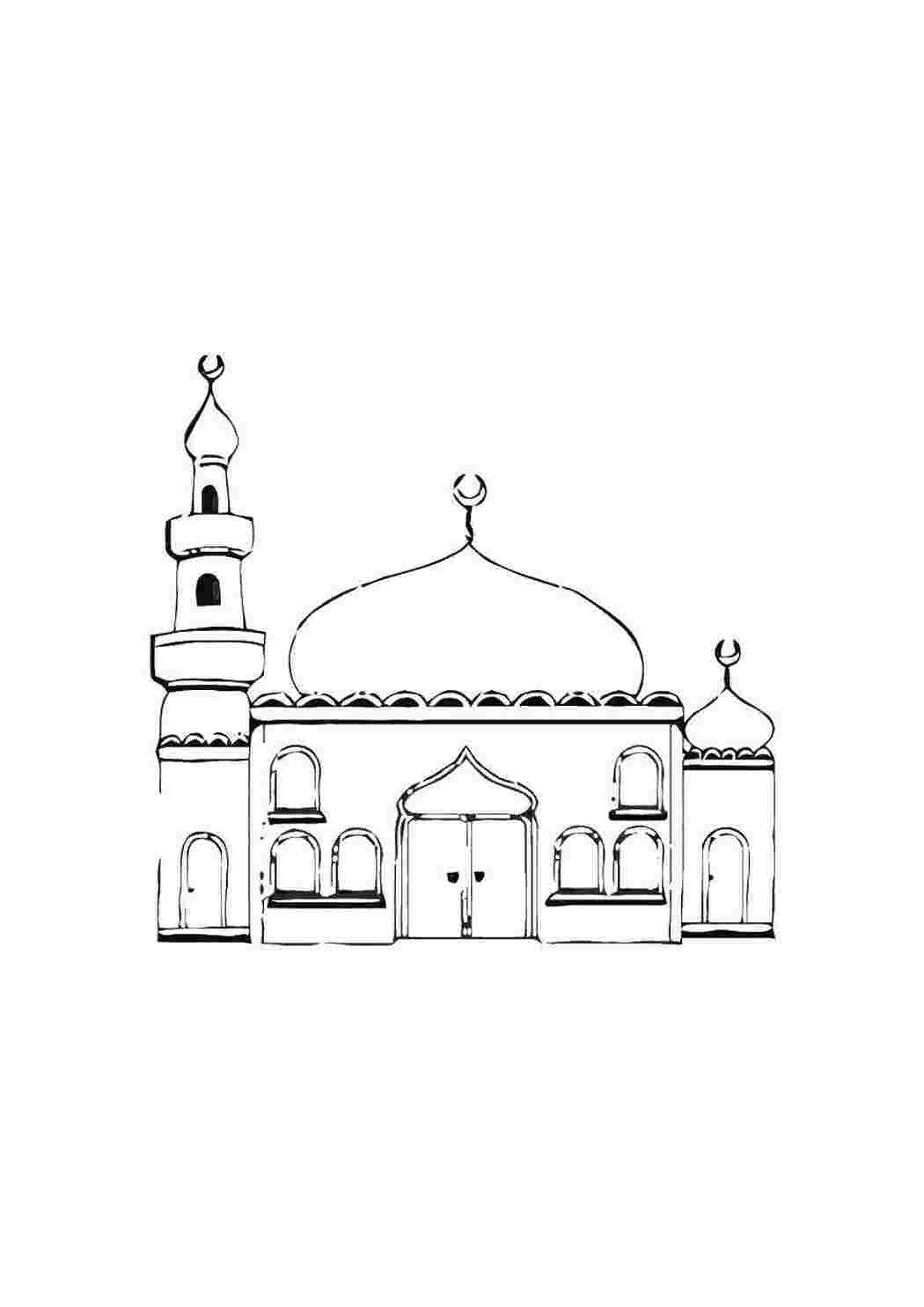 Раскраска Мечеть