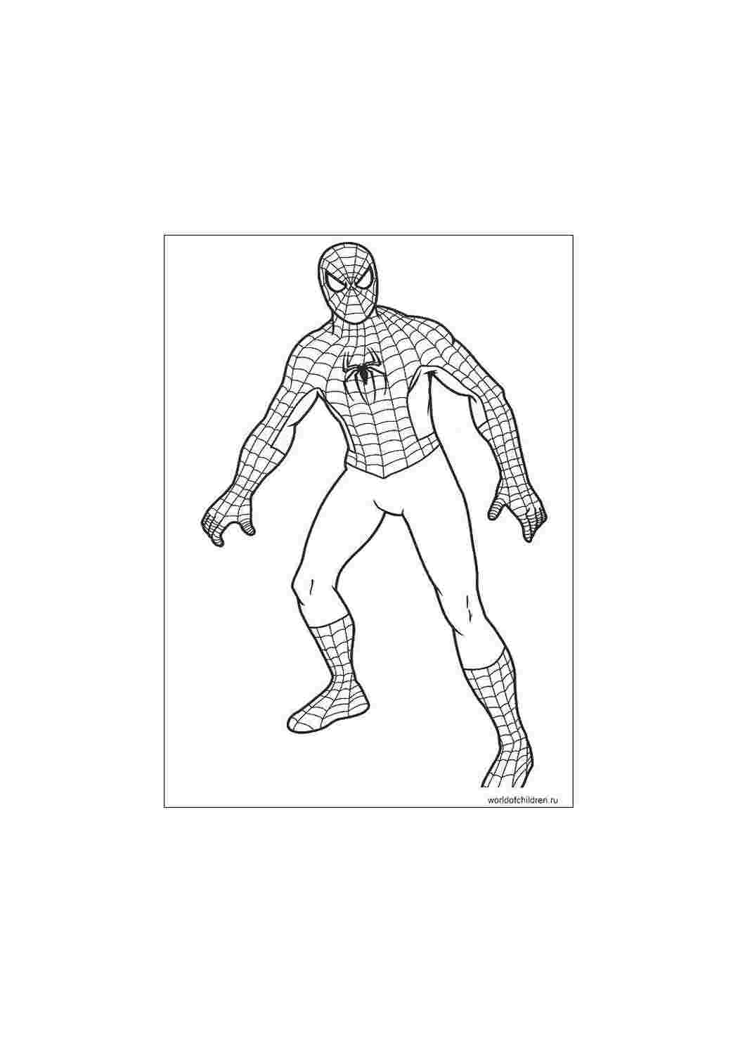 Раскраска Людина павук