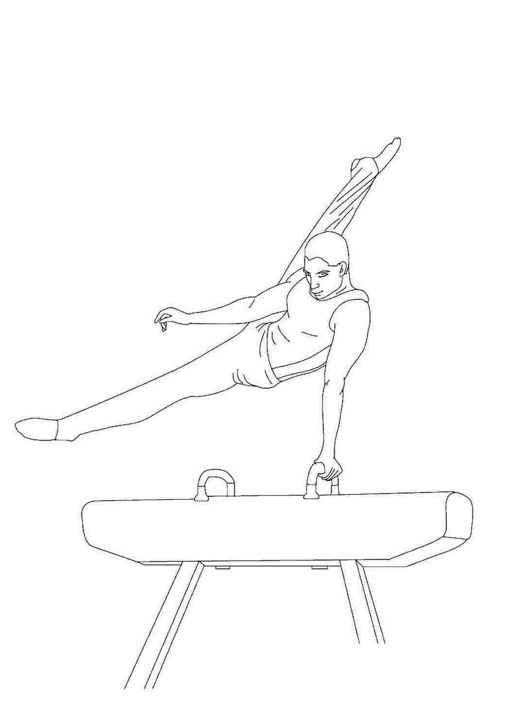 Раскраска Спортсмен