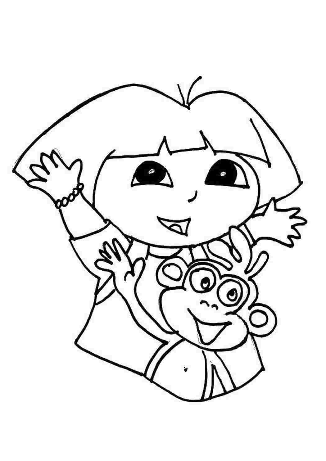 Раскраска Даша з башмачком