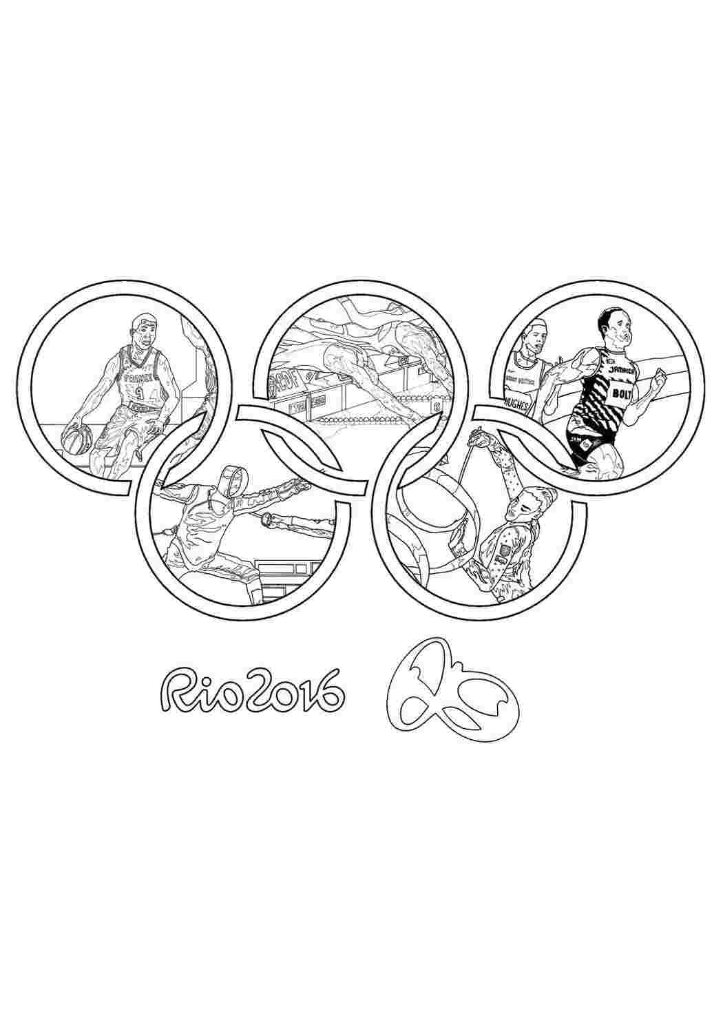 Раскраска Олімпійські ігри
