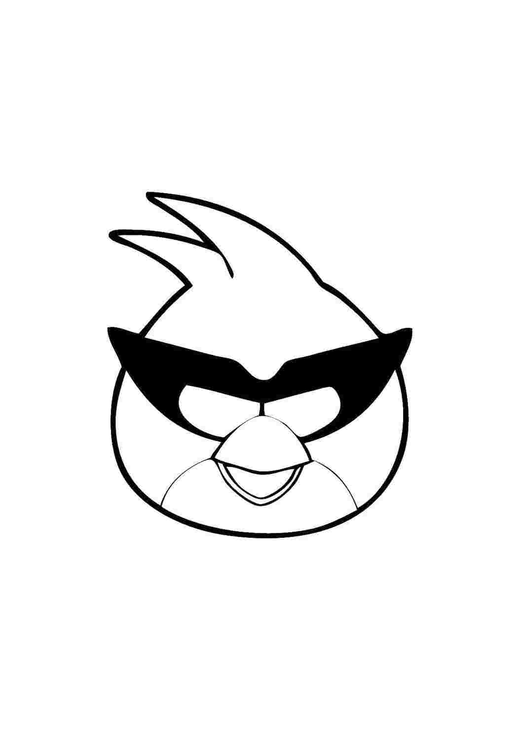 Раскраска Пташка з Angry Birds