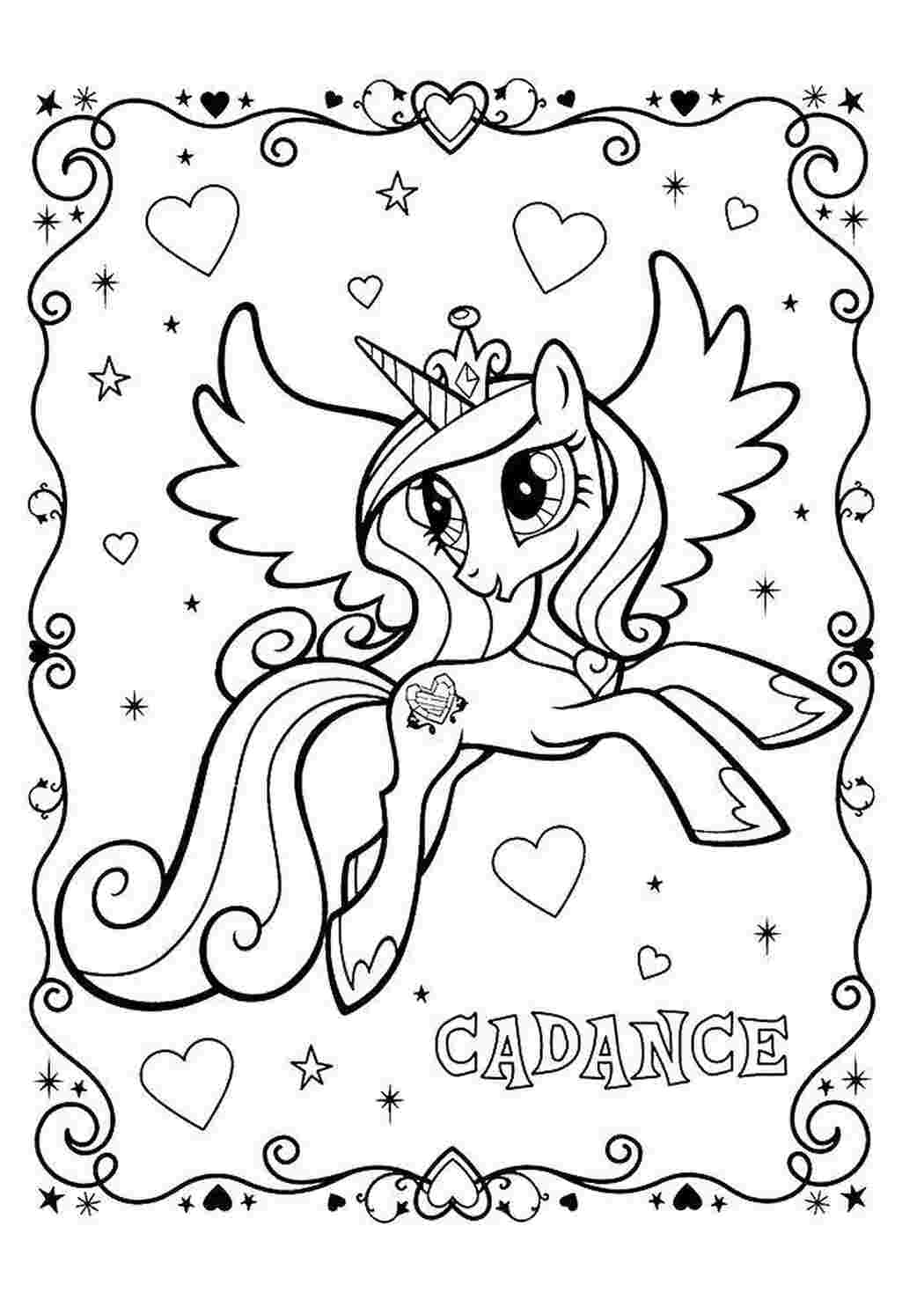 Раскраска Пні з My Little Pony