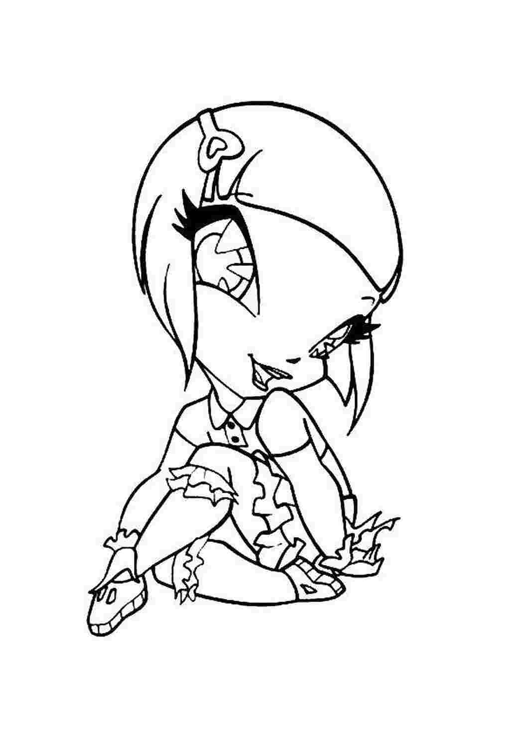 Раскраска Фея з мультфільму Winx