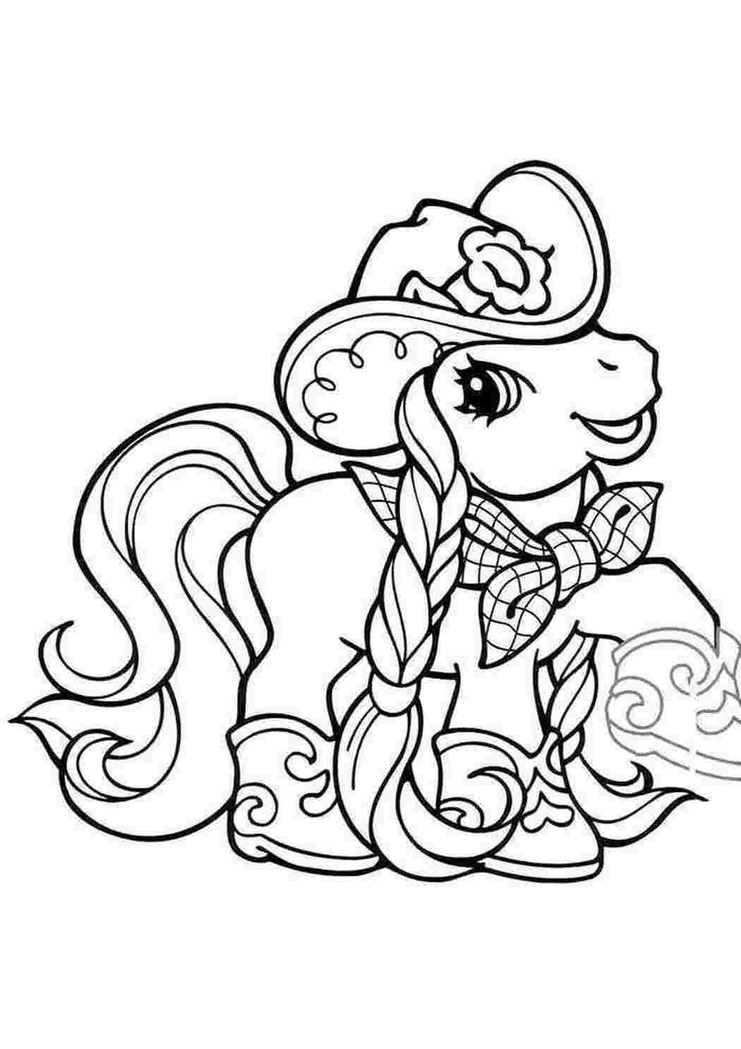 Раскраска Пні з My Little Pony ковбой
