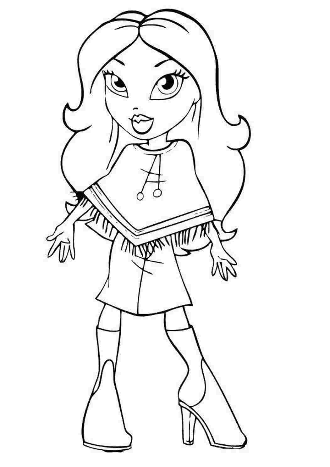 Раскраска Лялька з Bratz