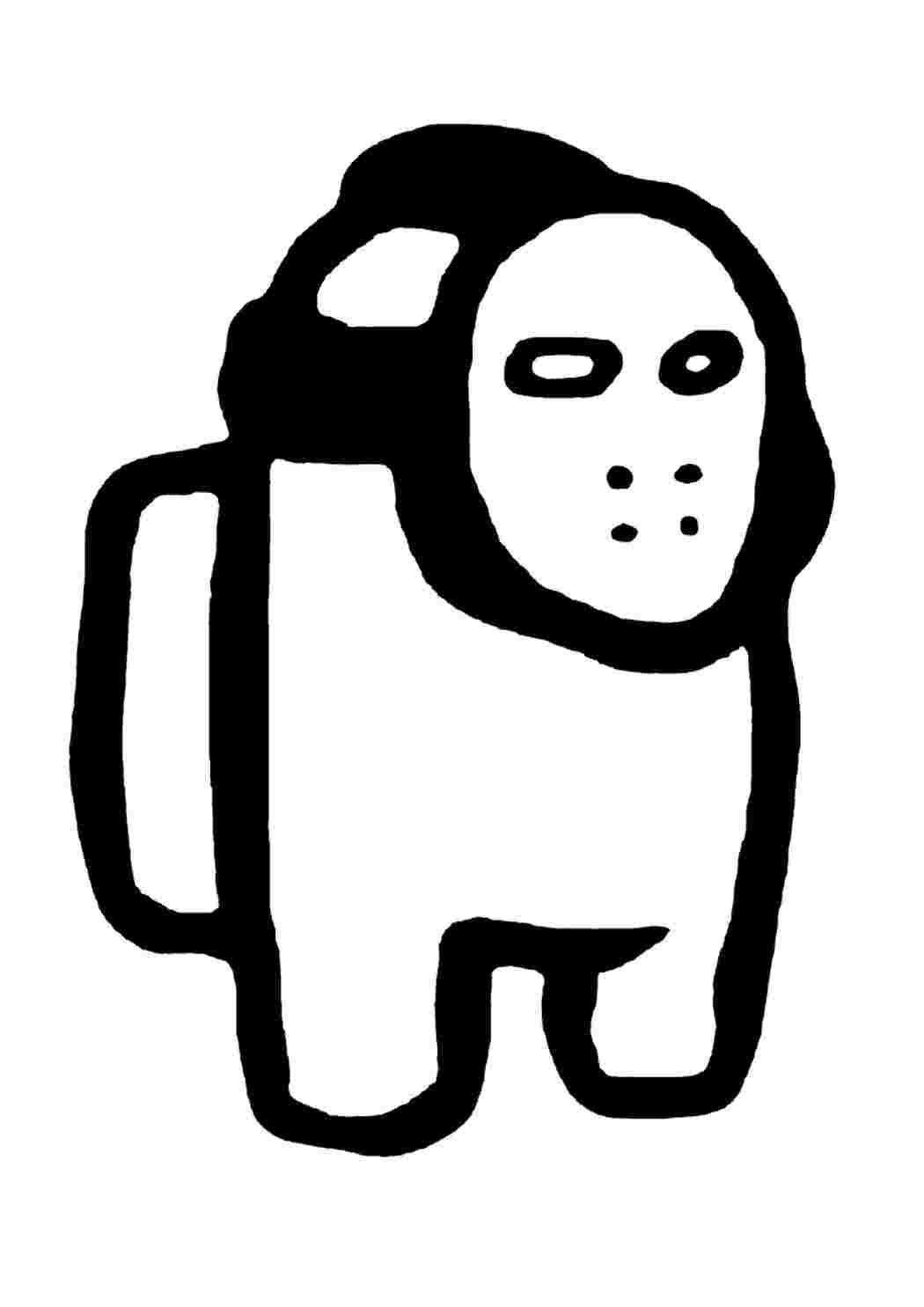 Раскраска Гарні розмальовки Маска Джейсона Вурхіса