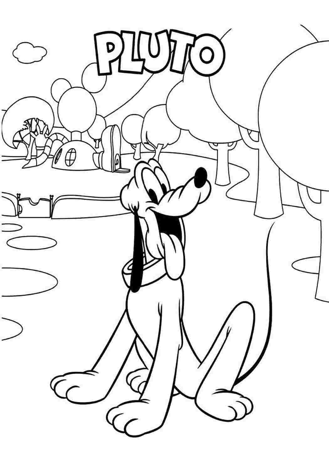 Раскраска Плуто