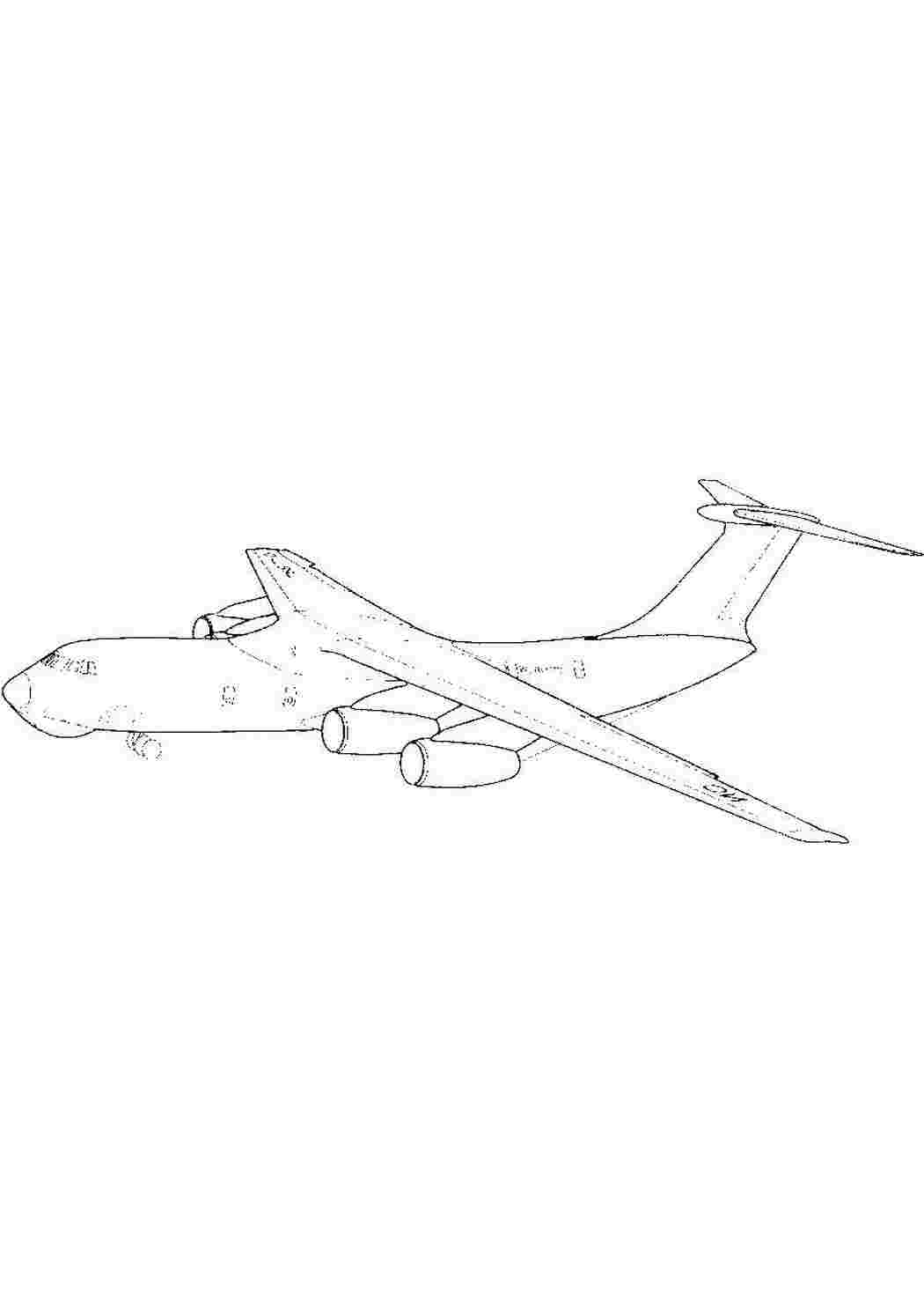 Раскраска Літак