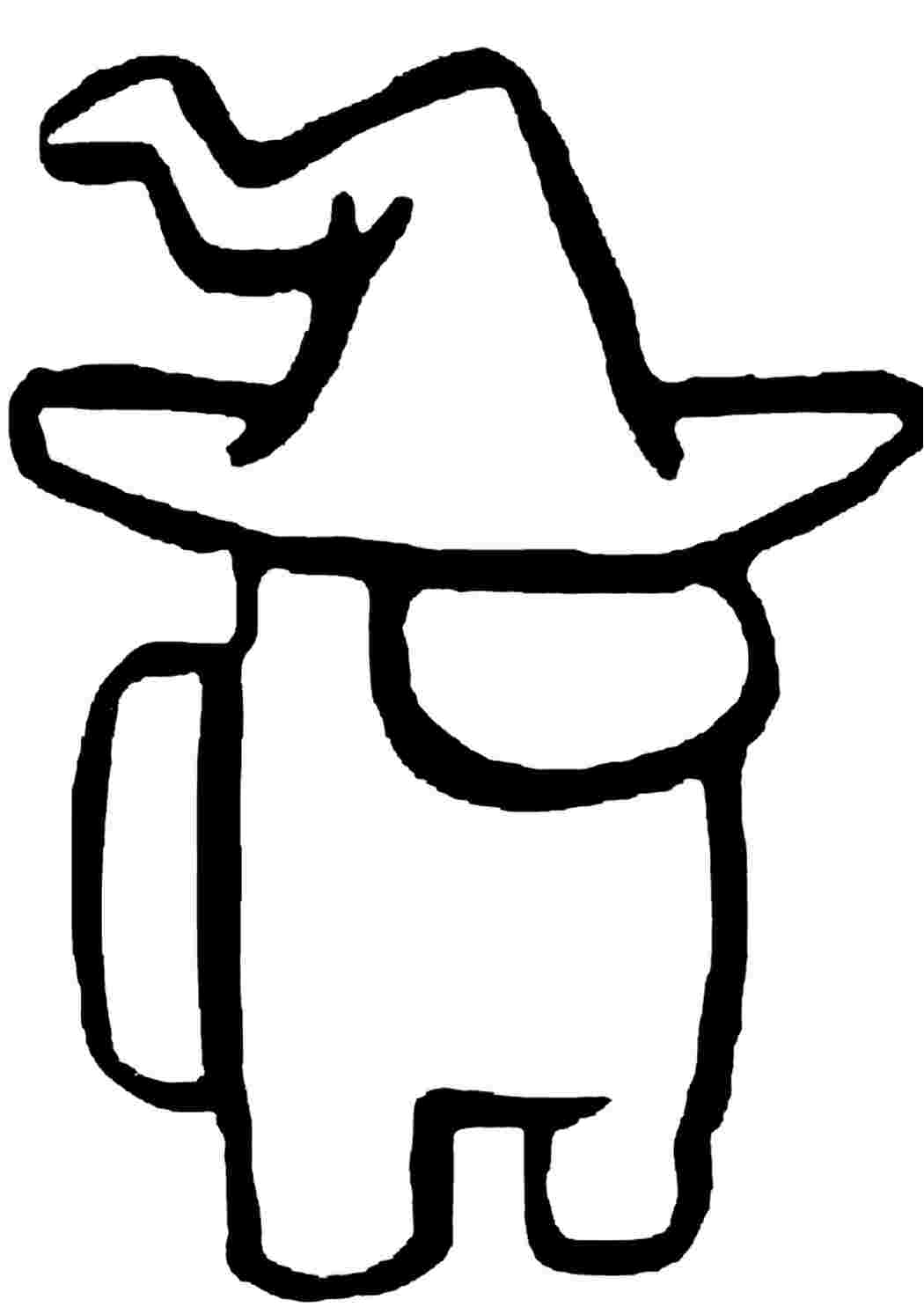 Раскраска Гарні розмальовки Персонаж у костюмі чаклуна