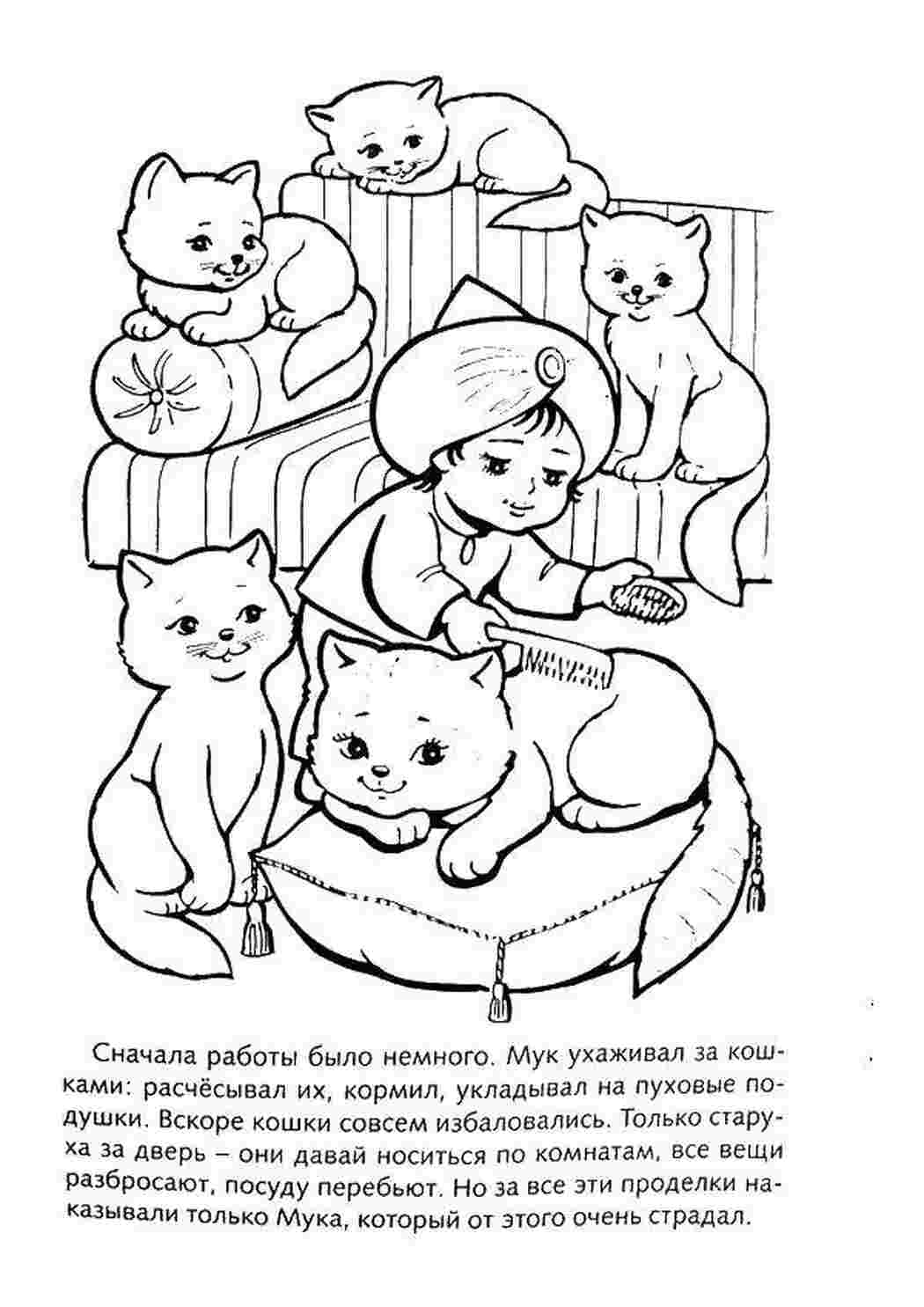 Раскраска Маленький мук