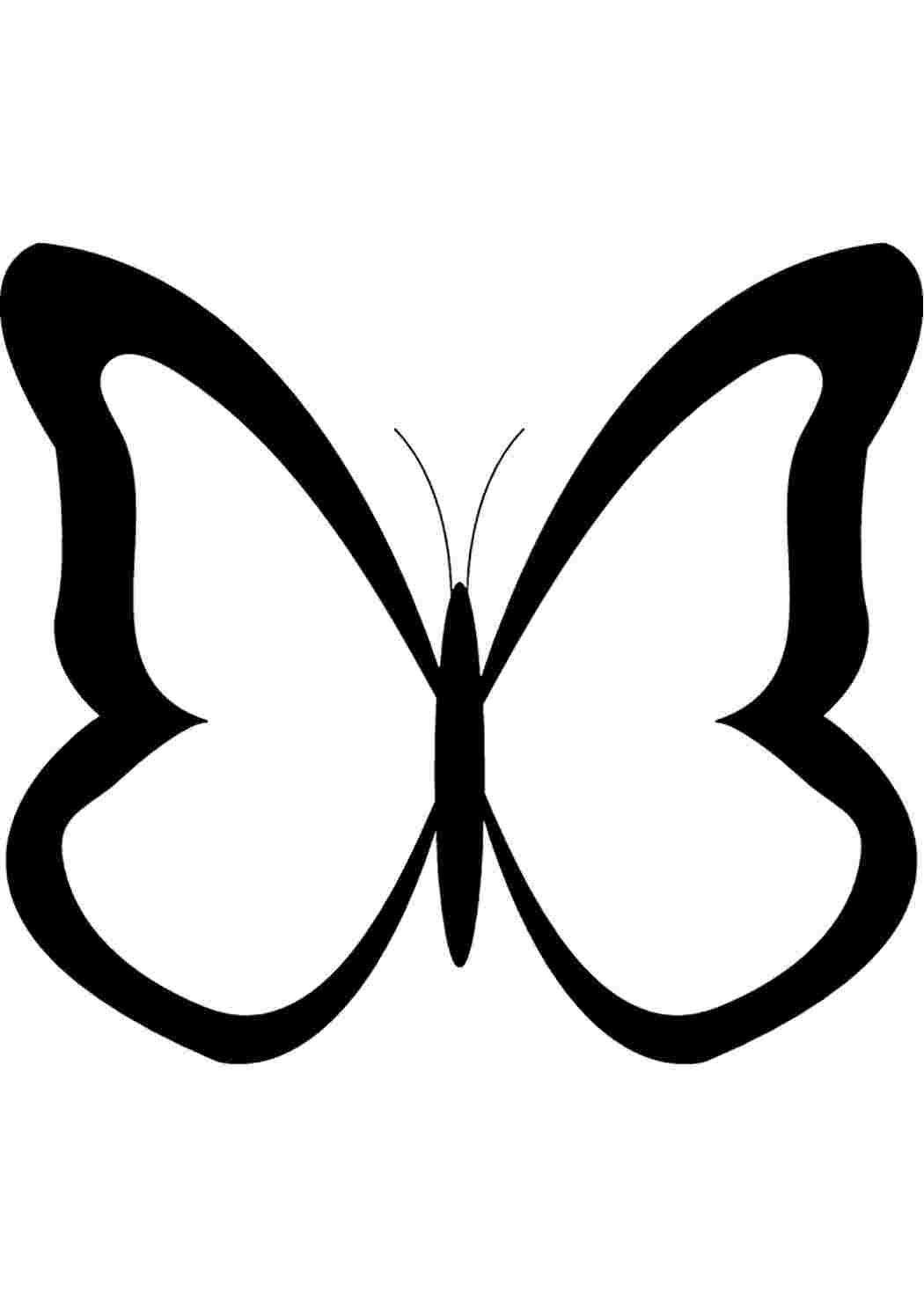 Раскраска Гарні розмальовки Шаблон метелика для подальшого розмальовування можна додати власні візерунки а можна розмалювати звичайними кольорами