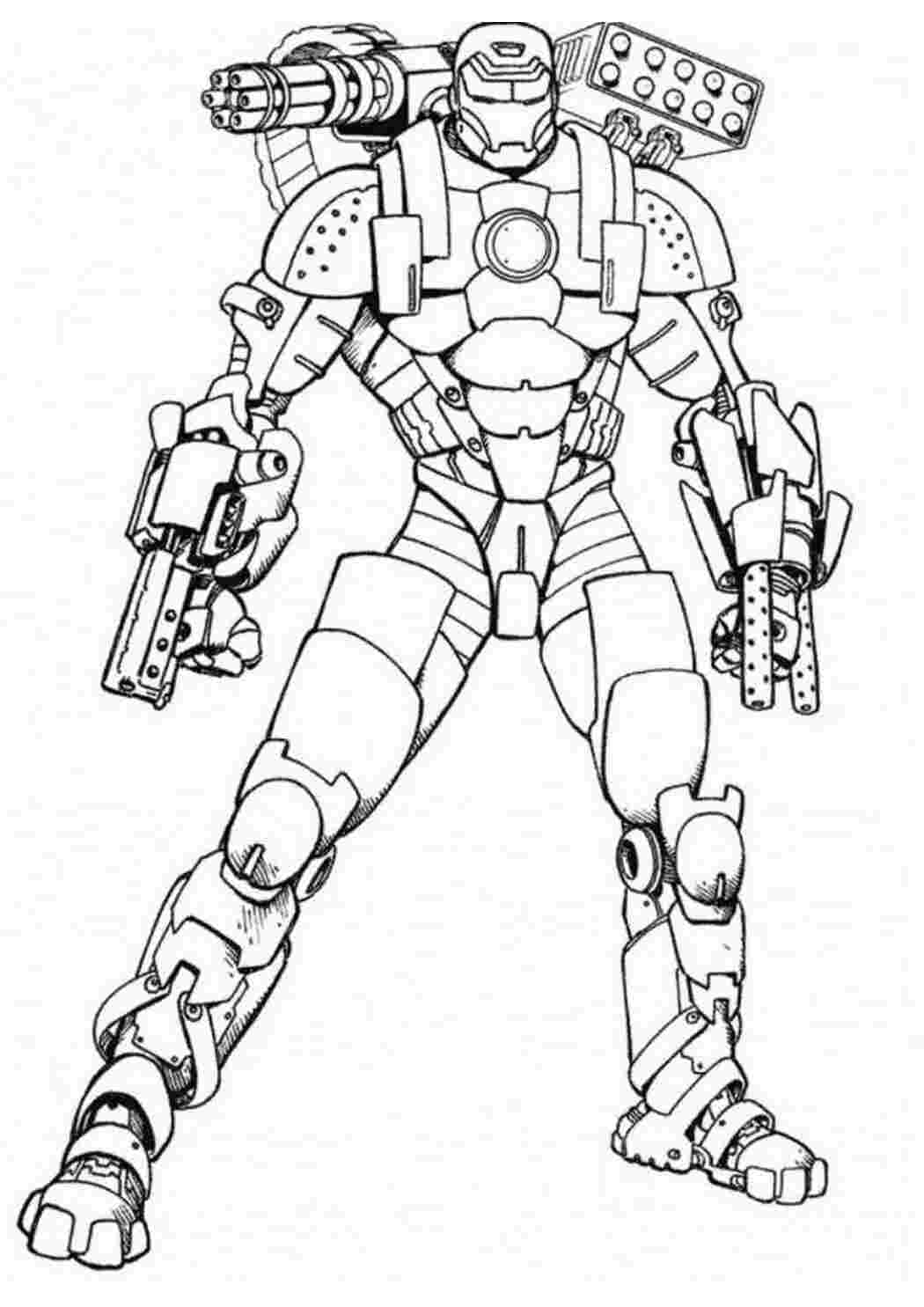 Раскраска Розфарбування Залізної Людини Тоні Старк Марвел комікси